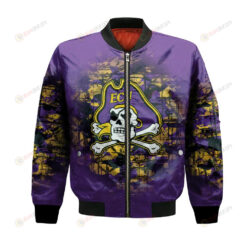 East Carolina Pirates Bomber Jacket 3D Printed Camouflage Vintage