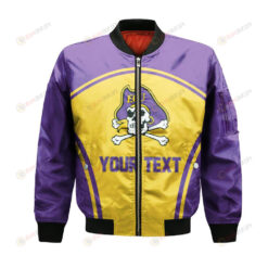 East Carolina Pirates Bomber Jacket 3D Printed Curve Style Sport