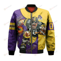 East Carolina Pirates Bomber Jacket 3D Printed Football