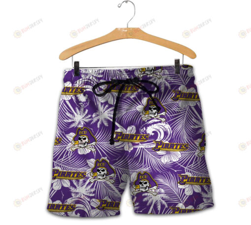 East Carolina Pirates Men Shorts Tropical Seamless