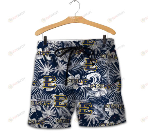 East Tennessee State Buccaneers Men Shorts Tropical Seamless