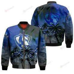 Eastern Illinois Panthers Bomber Jacket 3D Printed Coconut Tree Tropical Grunge