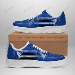 Eastern Illinois Panthers Logo Stripe Pattern Air Force 1 Printed In Blue