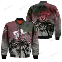 Eastern Kentucky Colonels Bomber Jacket 3D Printed Coconut Tree Tropical Grunge