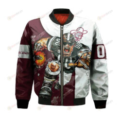 Eastern Kentucky Colonels Bomber Jacket 3D Printed Football