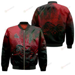 Eastern Washington Eagles Bomber Jacket 3D Printed Coconut Tree Tropical Grunge