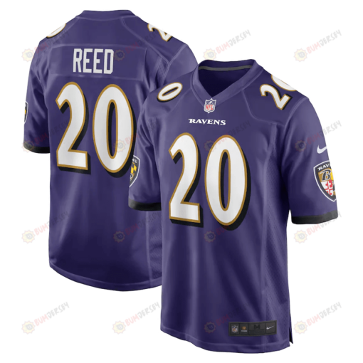 Ed Reed 20 Baltimore Ravens Retired Player Game Jersey - Purple