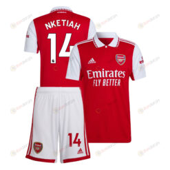 Eddie Nketiah 14 Arsenal Home Kit 2022-23 Men Jersey - Red