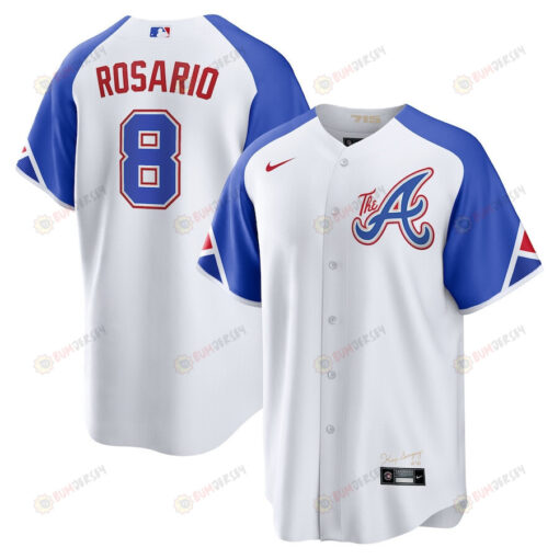 Eddie Rosario 8 Atlanta Braves 2023 City Connect Men Jersey - White