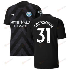 Ederson 31 Manchester City Goalkeeper 2022-23 Jersey - Black