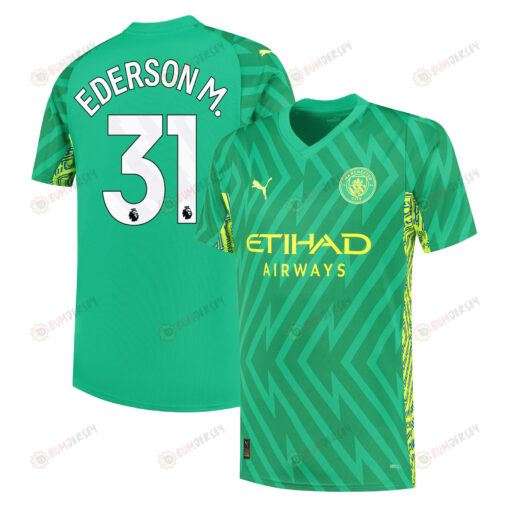 Ederson Moraes 31 Manchester City 2023/24 Goalkeeper Jersey - Green
