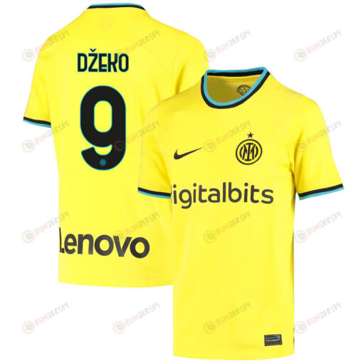 Edin D?eko 9 Inter Milan 2022/23 Third Jersey - Youth