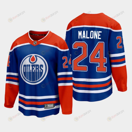 Edmonton Oilers Brad Malone 24 2022-23 Home Royal Jersey Premier