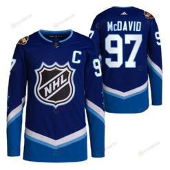 Edmonton Oilers Connor McDavid 2022 All-Star Blue 97 Jersey Primegreen