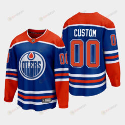 Edmonton Oilers Custom 00 2022-23 Home Royal Jersey Premier