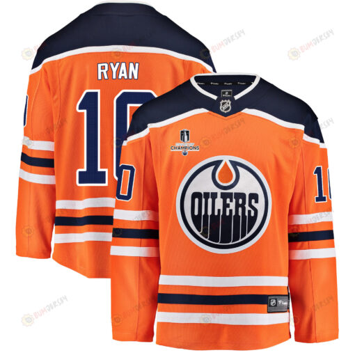 Edmonton Oilers Derek Ryan 10 Home 2022 Stanley Cup Champions Breakaway Men Jersey - Orange