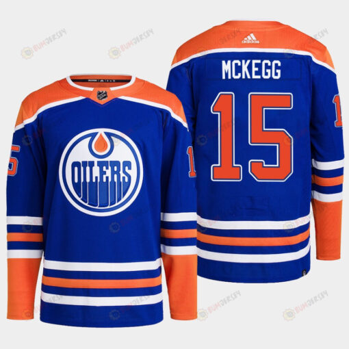 Edmonton Oilers Greg McKegg 15 Royal Primegreen 2022-23 Home Jersey