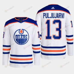 Edmonton Oilers Jesse Puljujarvi White Away Primegreen Jersey 2022-23