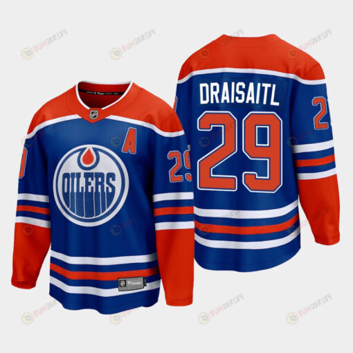 Edmonton Oilers Leon Draisaitl 29 2022-23 Home Royal Jersey Premier