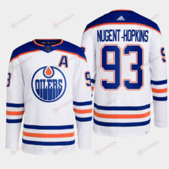 Edmonton Oilers Ryan Nugent-Hopkins 93 White Away Primegreen Jersey 2022-23