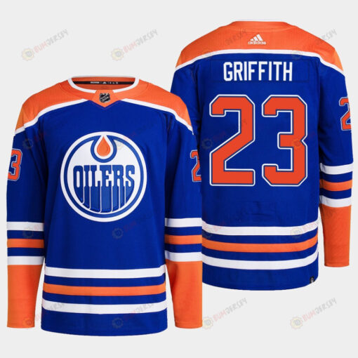 Edmonton Oilers Seth Griffith 23 Royal Primegreen 2022-23 Home Jersey