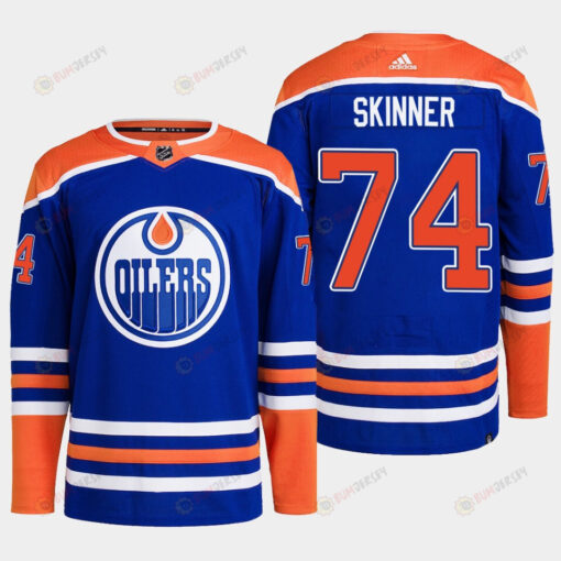 Edmonton Oilers Stuart Skinner 74 Royal Primegreen 2022-23 Home Jersey