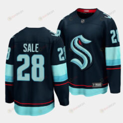 Eduard Sale #28 Seattle Kraken 2023 NHL Draft Home Men Jersey - Blue