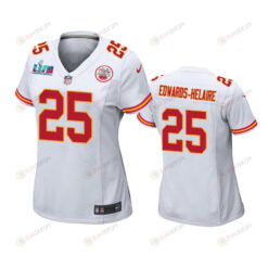 Edwards-Helaire 25 Kansas City Chiefs Super Bowl LVII Game Jersey - Women White