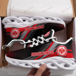 Eintracht Frankfurt Logo Custom Name Pattern 3D Max Soul Sneaker Shoes In Black