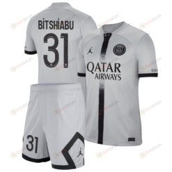 El Chada?lle Bitshiabu 31 Paris Saint-Germain Away Kit 2022-23 Men Jersey - Black