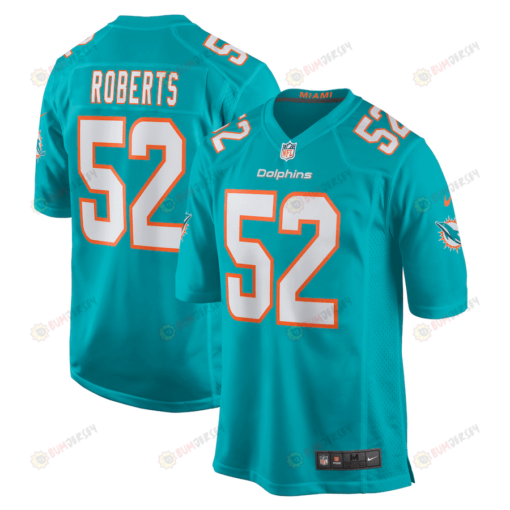 Elandon Roberts 52 Miami Dolphins Game Men Jersey - Aqua