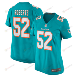 Elandon Roberts 52 Miami Dolphins Game Women Jersey - Aqua