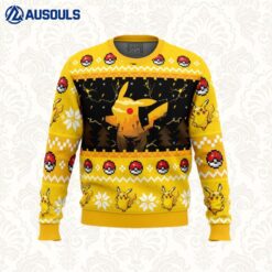Electric Monster Pokemon Ugly Sweaters For Men Women Unisex