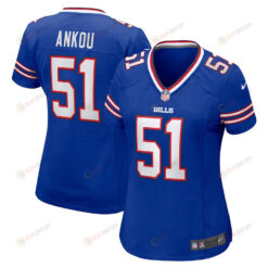 Eli Ankou Buffalo Bills Women's Home Game Player Jersey - Royal