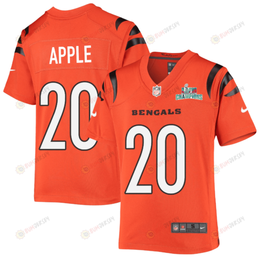 Eli Apple 20 Cincinnati Bengals Super Bowl LVII Champions Youth Alternate Game Jersey - Black