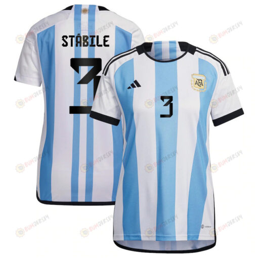 Eliana St?bile 3 Argentina Women's National Team 2023-24 World Cup Home Women Jersey