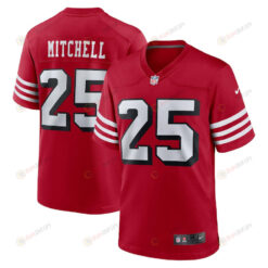 Elijah Mitchell 25 San Francisco 49ers Alternate Game Jersey - Scarlet