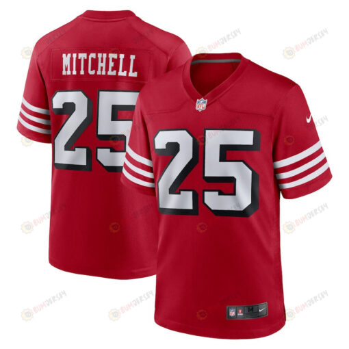 Elijah Mitchell 25 San Francisco 49ers Alternate Team Game Jersey - Scarlet