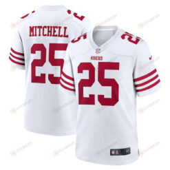 Elijah Mitchell 25 San Francisco 49ers Player Game Jersey - White