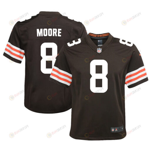 Elijah Moore 8 Cleveland Browns Youth Jersey - Brown