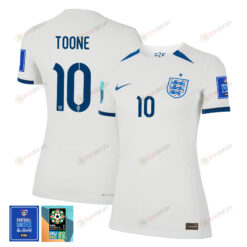 Ella Toone 10 England 1 Star FIFA Patch Women's National Team 2023-24 World Cup Home WOMEN Jersey