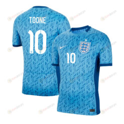 Ella Toone 10 England 1 Star Women's National Team 2023-24 World Cup Away Men Jersey