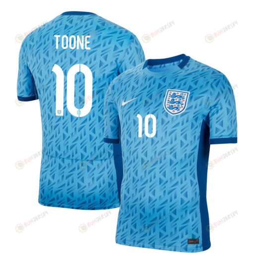 Ella Toone 10 England Women's National Team 2023-24 World Cup Away Men Jersey