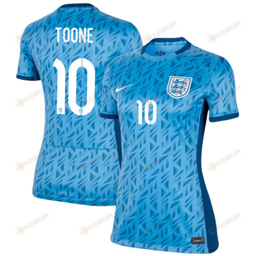 Ella Toone 10 England Women's National Team 2023-24 World Cup Away Women Jersey