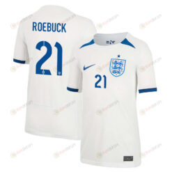 Ellie Roebuck 21 England 1 Star Women's National Team 2023-24 World Cup Home Jersey