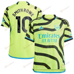 Emile Smith Rowe 10 Arsenal 2023/24 Away Youth Jersey - Yellow