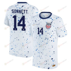 Emily Sonnett 14 USA Women's National Team 2023-24 World Cup Home Men Jersey