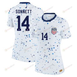 Emily Sonnett 14 USA Women's National Team 2023-24 World Cup Home Women Jersey