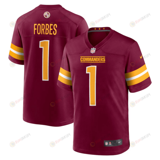 Emmanuel Forbes Washington Commanders 2023 NFL Draft First Round Pick Game Jersey