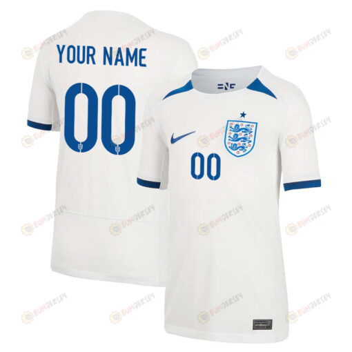 England 1 Star Women's National Team 2023-24 World Cup Custom Home Jersey